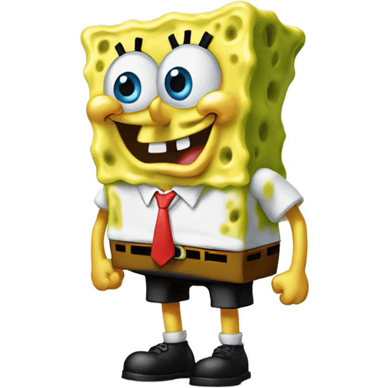 SpongeBob geeked out of his mind emoji