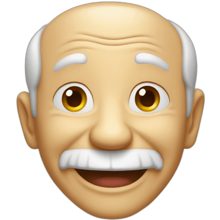 laughing funny old man emoji