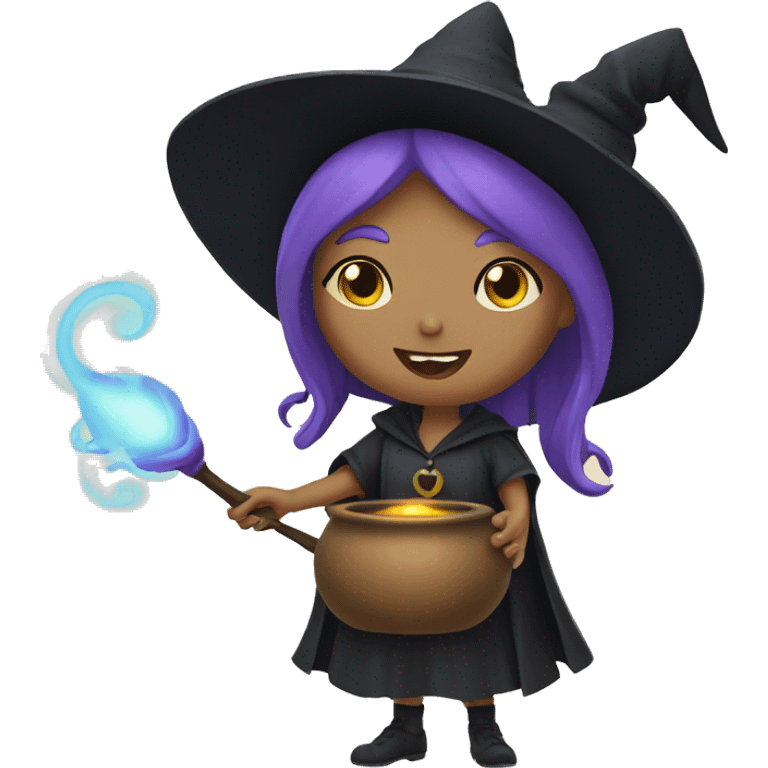 Witch casting a spell emoji