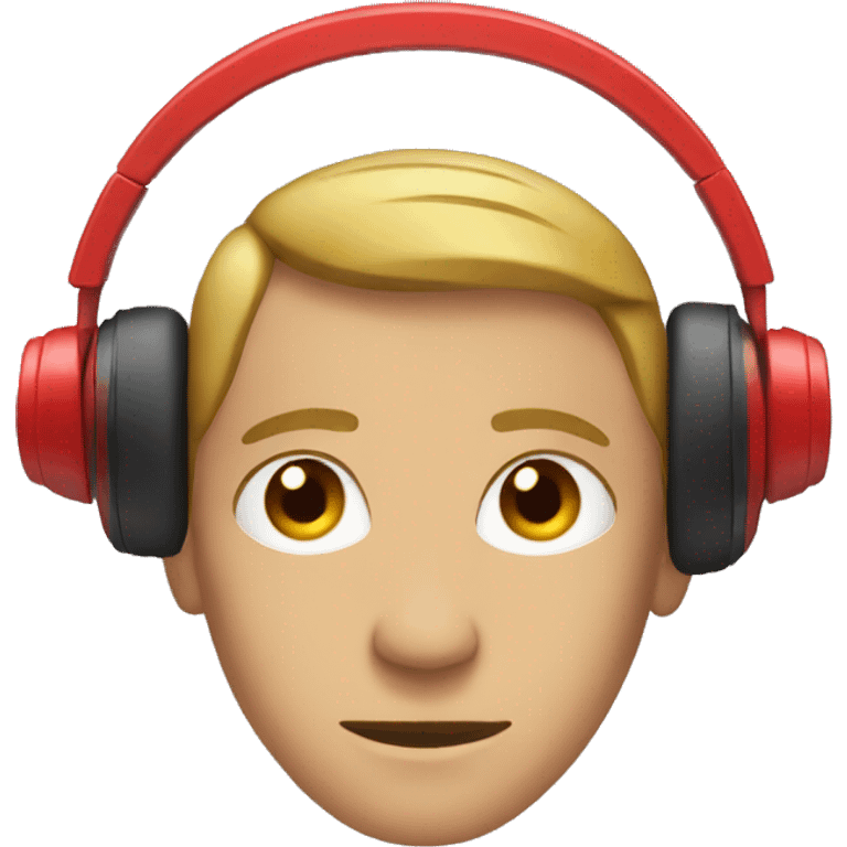 red headphone emoji