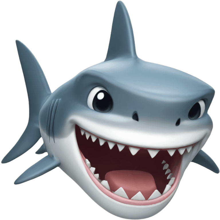 Shark laughing emoji