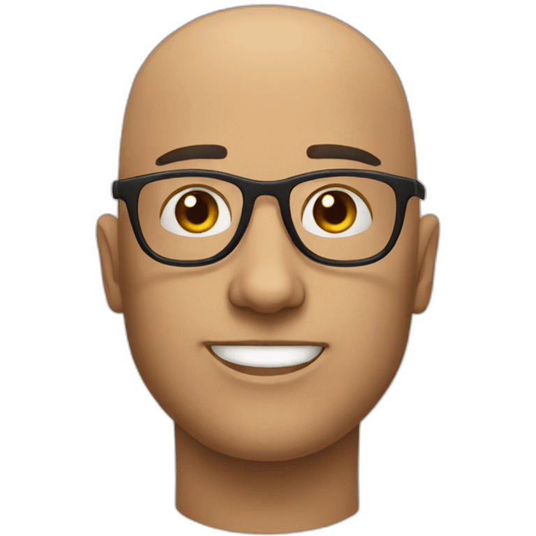 bald guy glasses frontend emoji