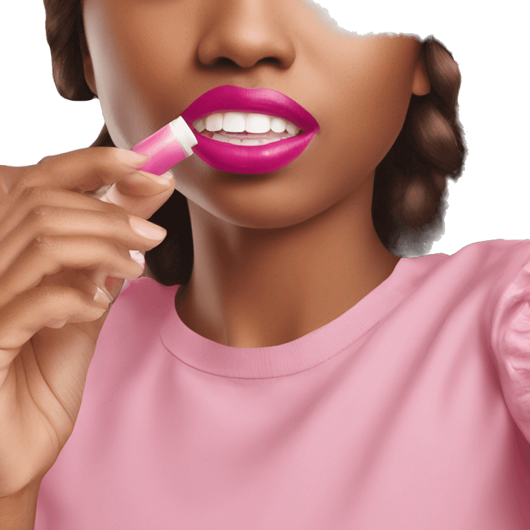 summer friday's pink sugar lip balm emoji