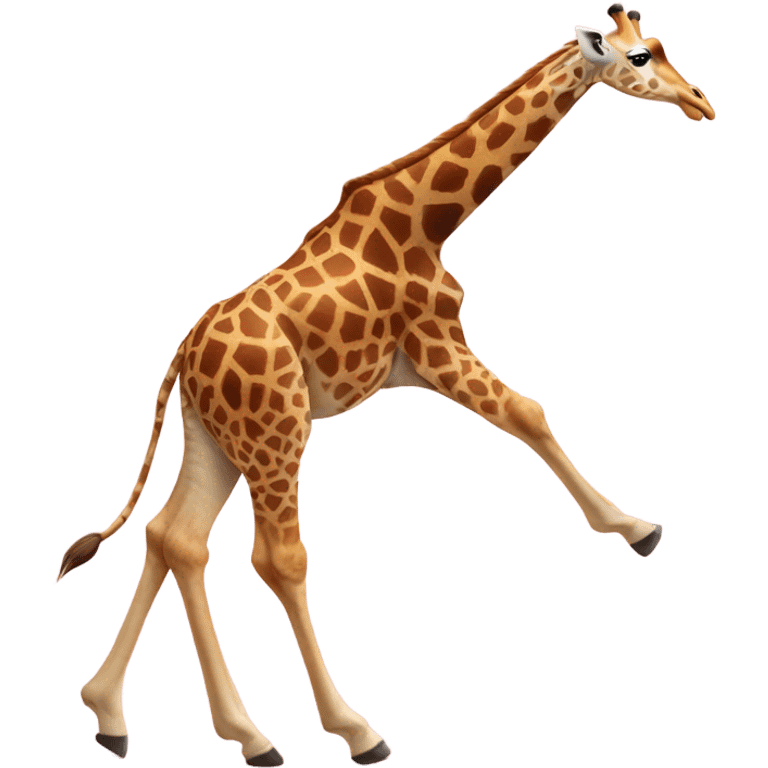 Jumping giraffe emoji