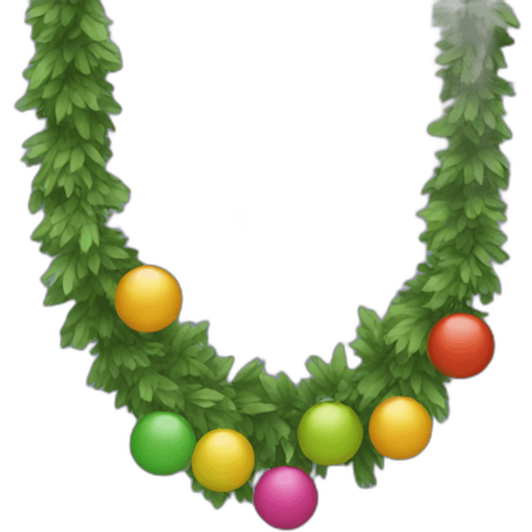 Garland and balls emoji