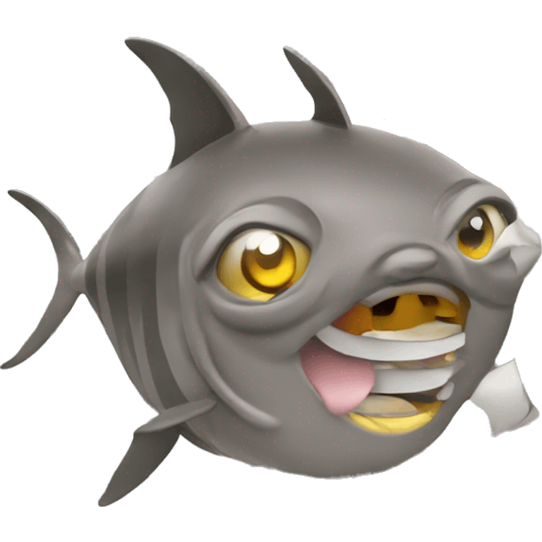 tuna writing on a keyboard emoji