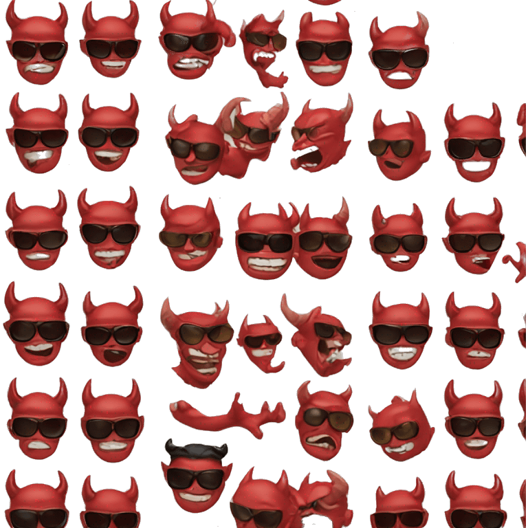 Devil with sunglasses emoji