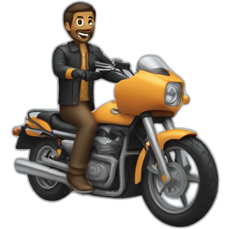 Man on a moto emoji