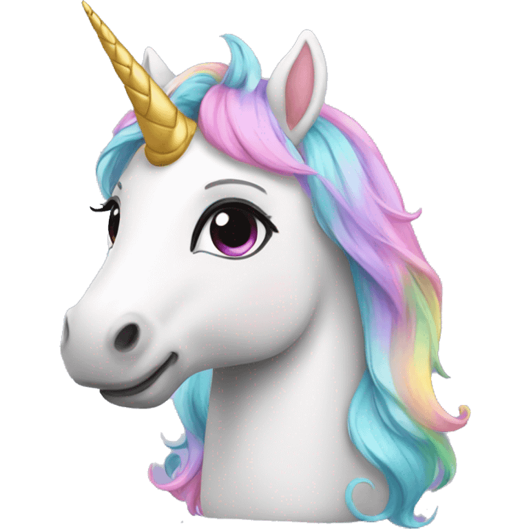 Unicorn cute emoji