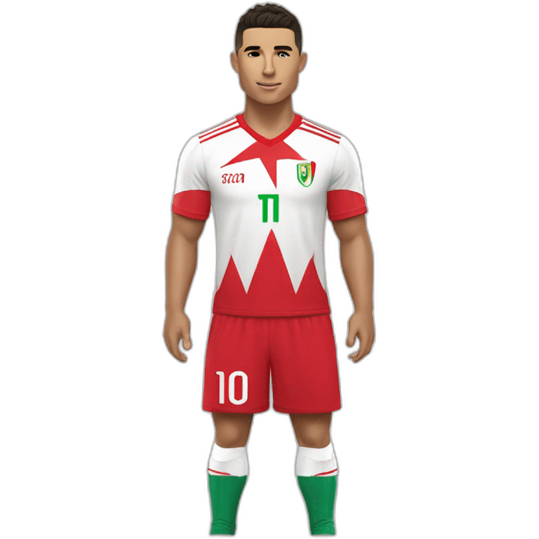 Ronaldo avec maillot rose Algérie emoji