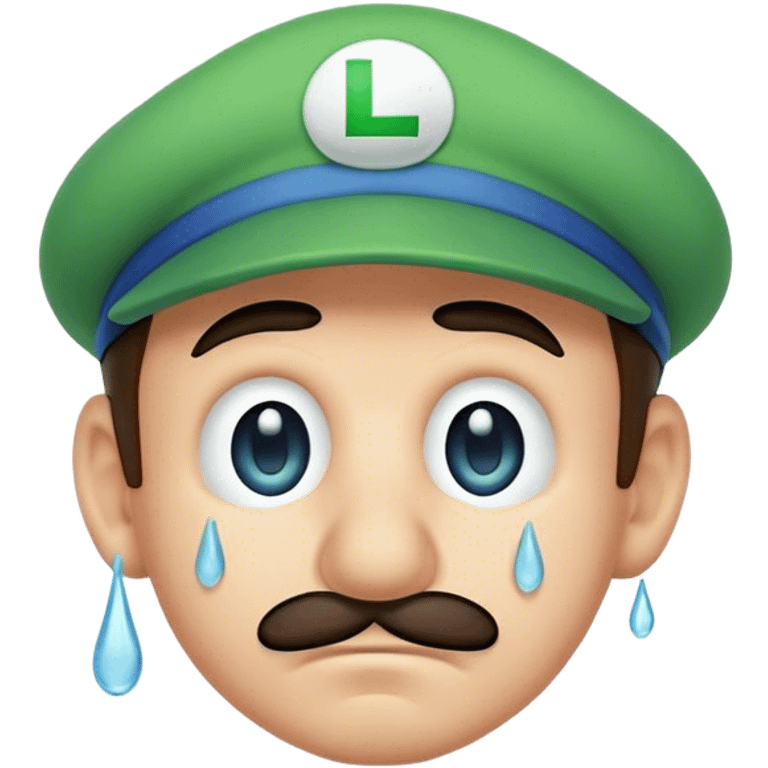 Luigi Bros crying emoji