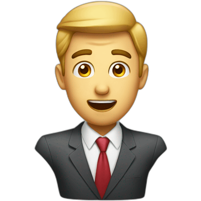 surprised businessman emoji