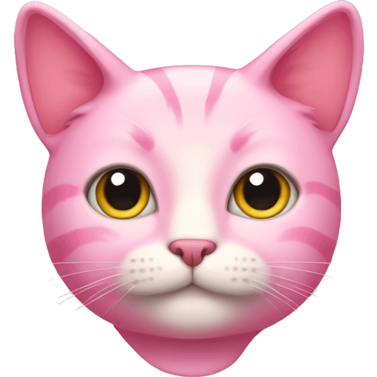 Pink cat emoji