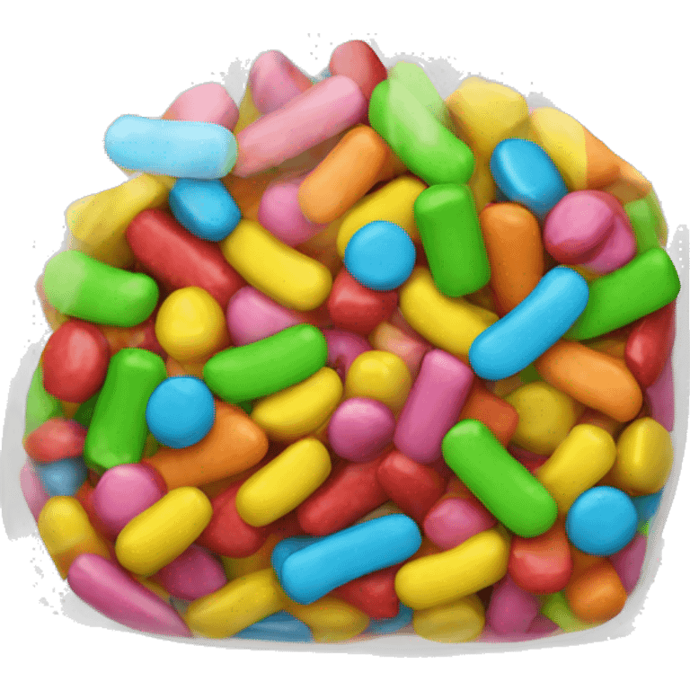 A bag of sour candies  emoji