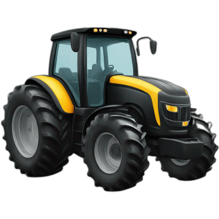 black tractor emoji