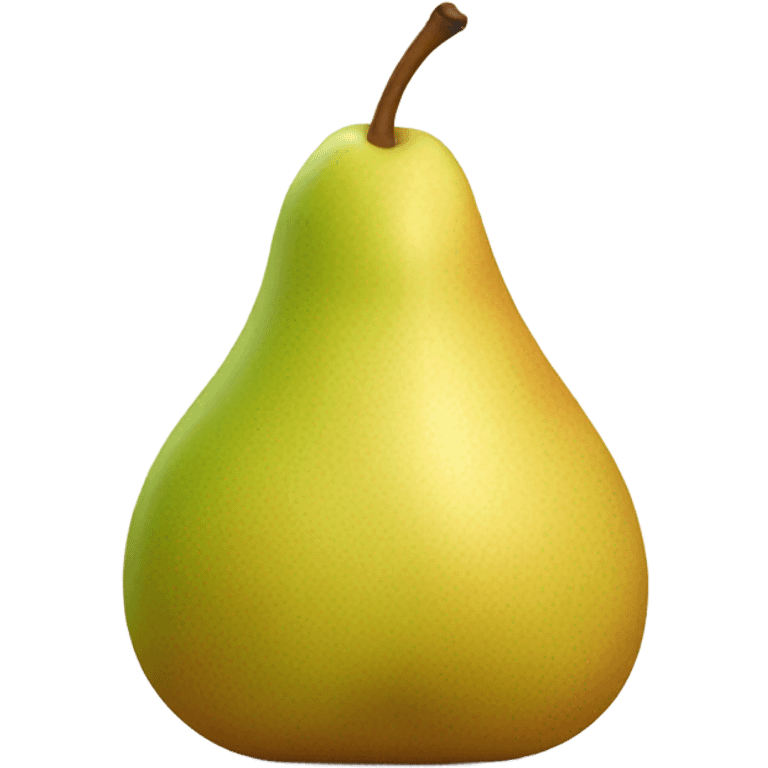 One cube pear emoji