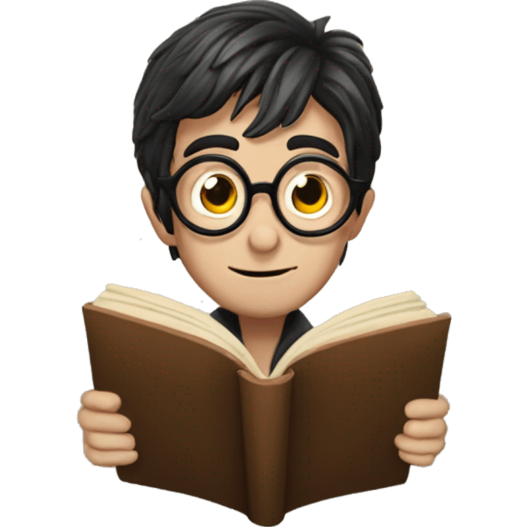 Harry Potter reading emoji