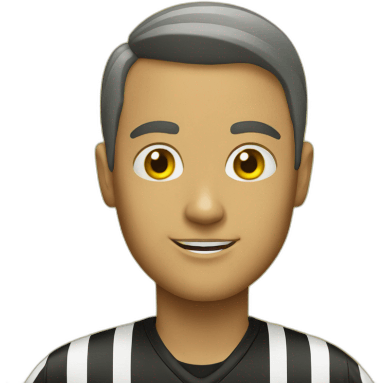 Referee in a yellow jersey emoji