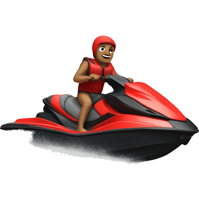 Jet ski red boy  emoji