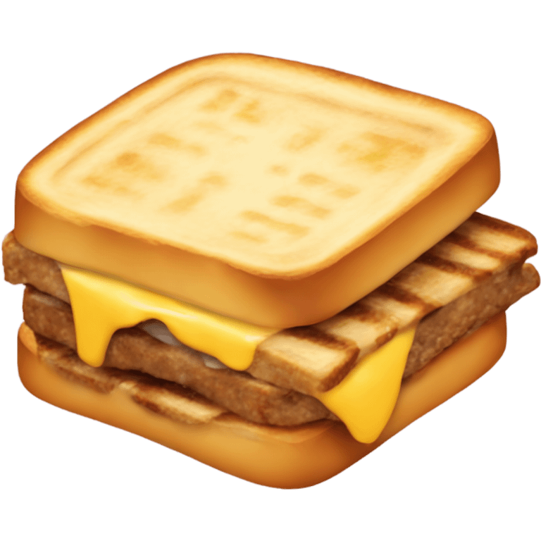 A patty melt that is also a dollar emoji