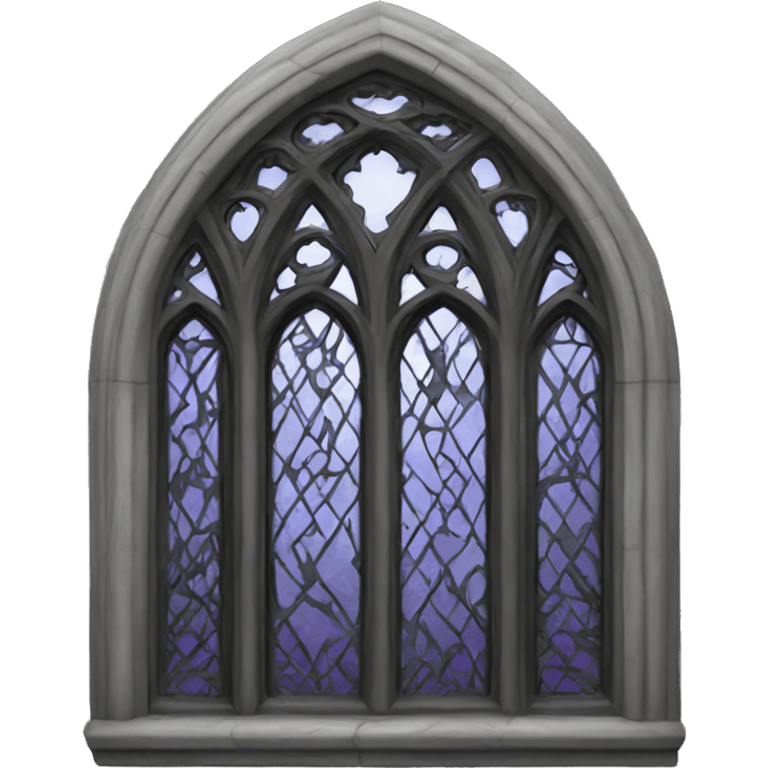 Gothic window black emoji