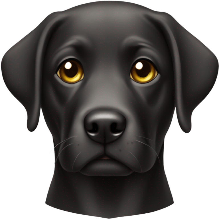 Dog Labrador black emoji