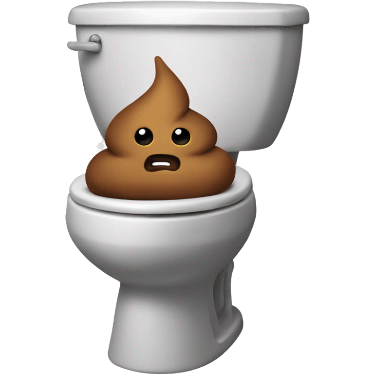 Poop in toilet  emoji