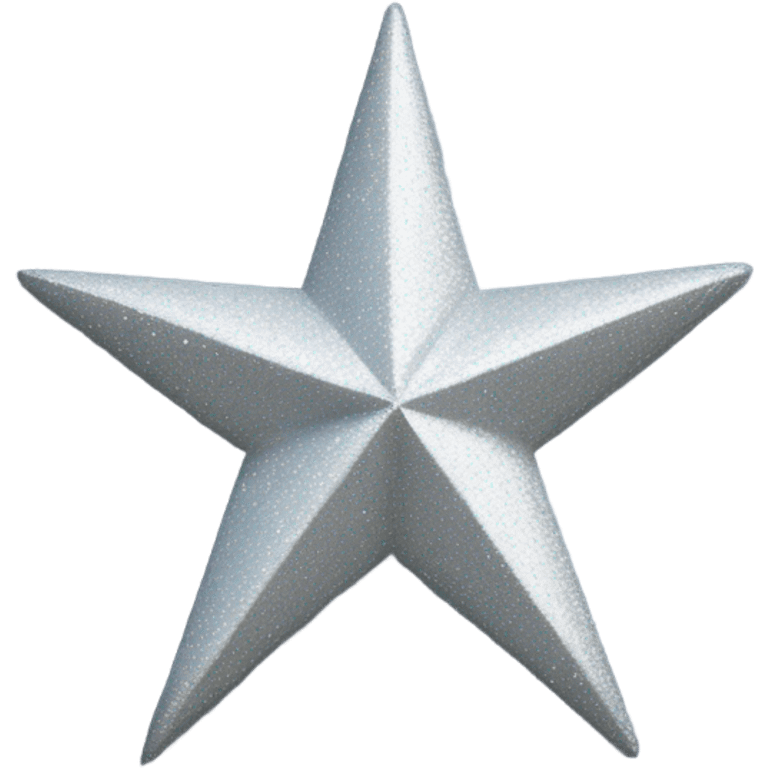 A silver sparkle four-pointed star emoji