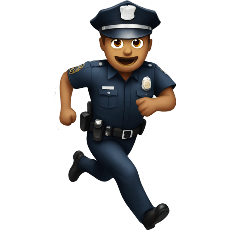 Police running emoji