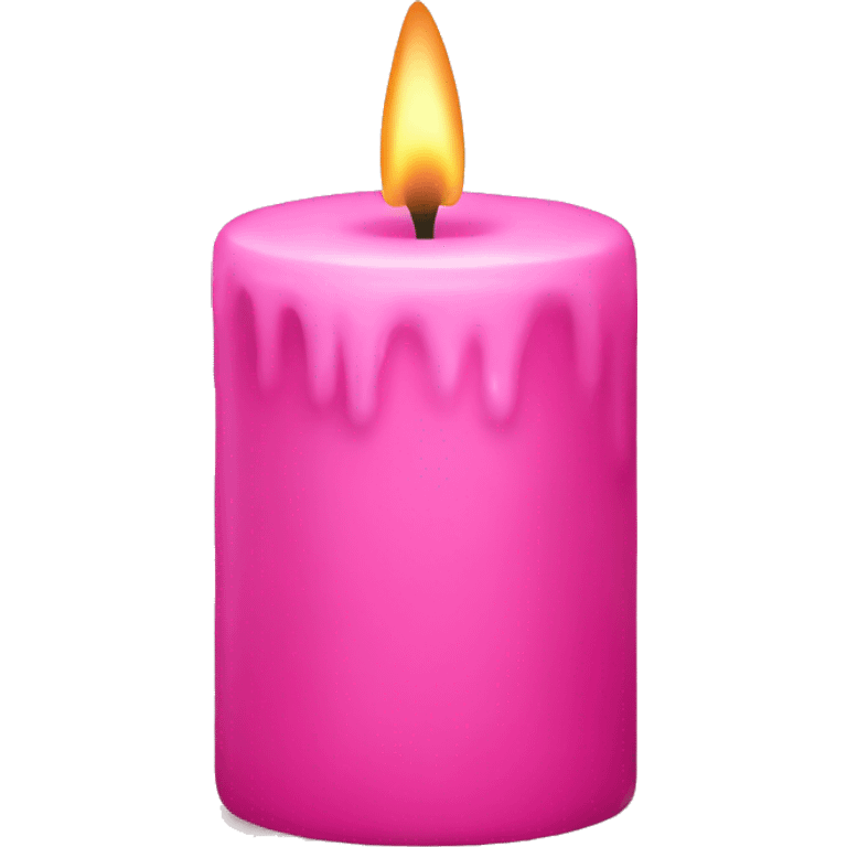 Pink candle  emoji