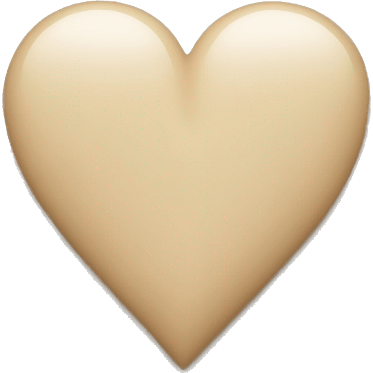 Beige heart  emoji