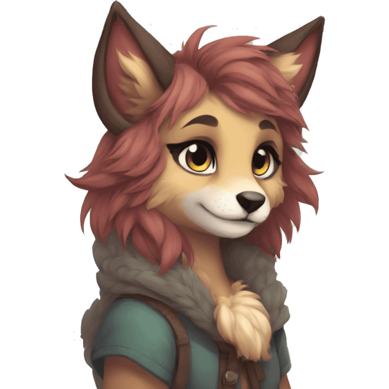 Shy cute anthro furry by Falvie, LiLaiRa, griffsnuff, AngieWolf emoji