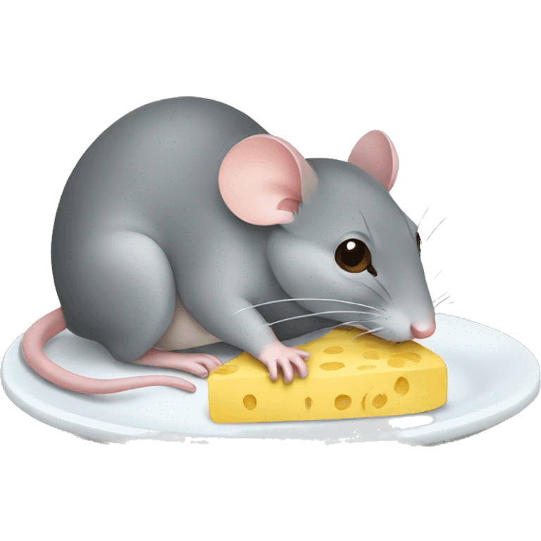 mouse eating emoji