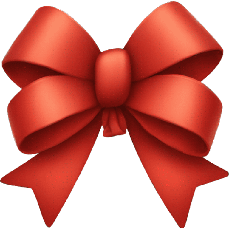 Red bow like christmas emoji