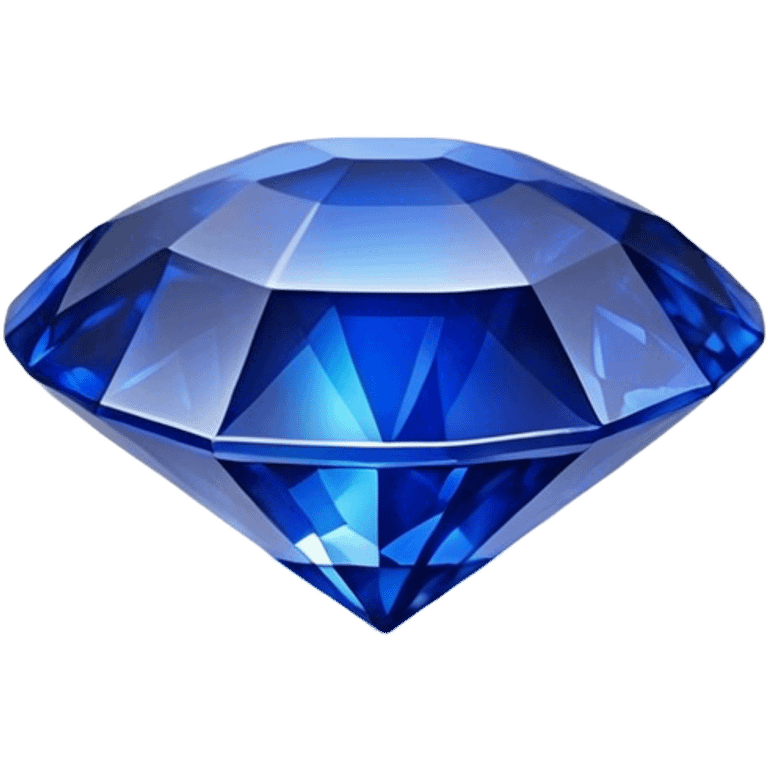 Cinematic Realistic Sapphire Emoji, Deep blue and stunning, with smooth, polished facets that gleam with a vibrant intensity. The deep blue hue reflects light in mesmerizing patterns, and a soft, glowing aura adds to the precious, regal nature of the gemstone. Soft glowing outline, capturing the essence of wisdom and royalty in a dazzling sapphire. emoji