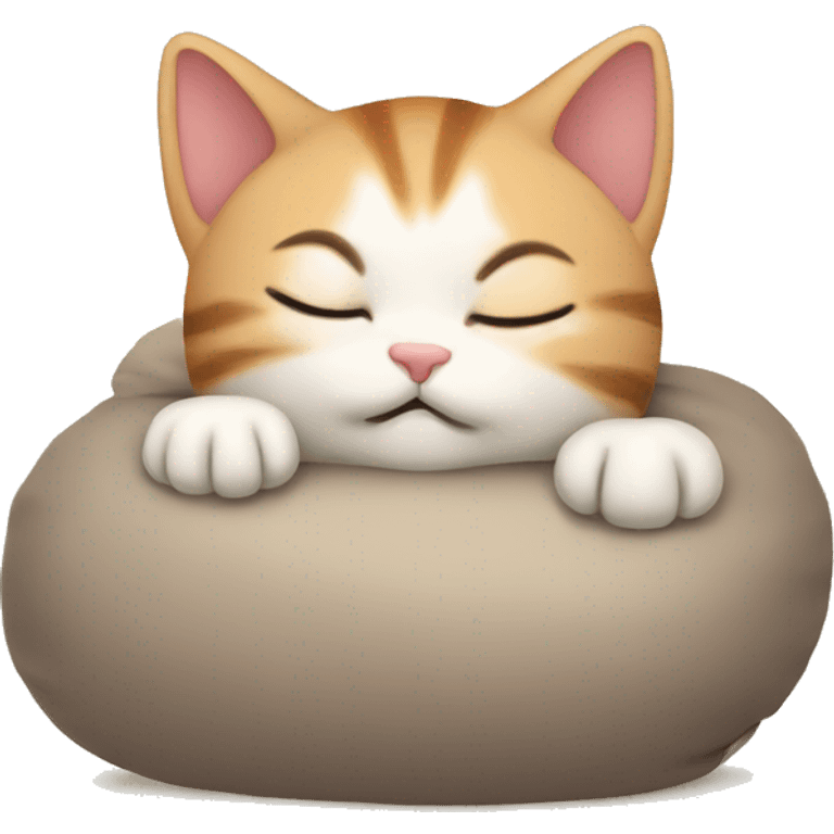 Small kitty is sleeping  emoji