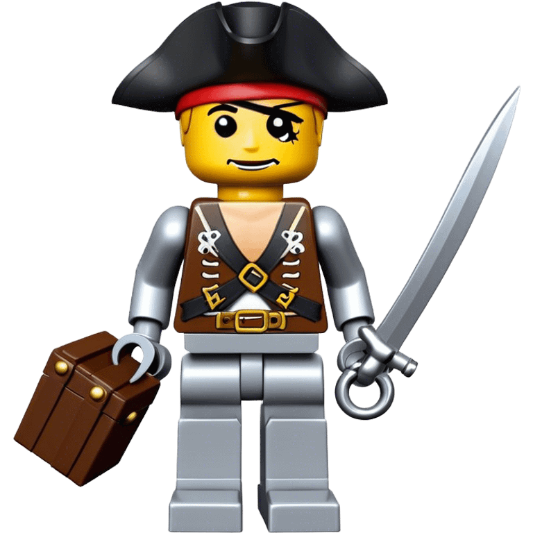 robot theme kid Lego pirate emoji