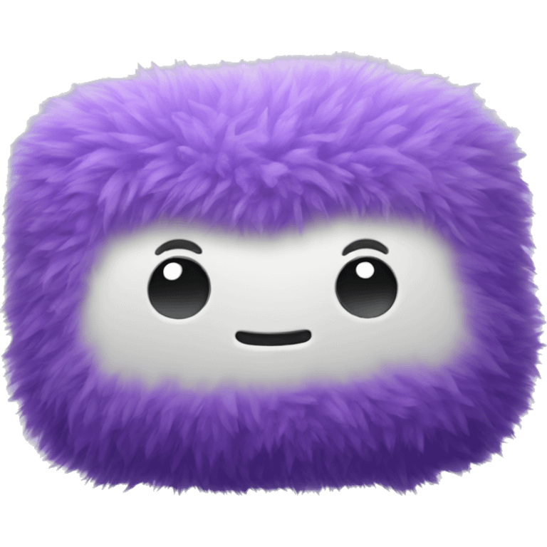 Fluffy purple pillow emoji