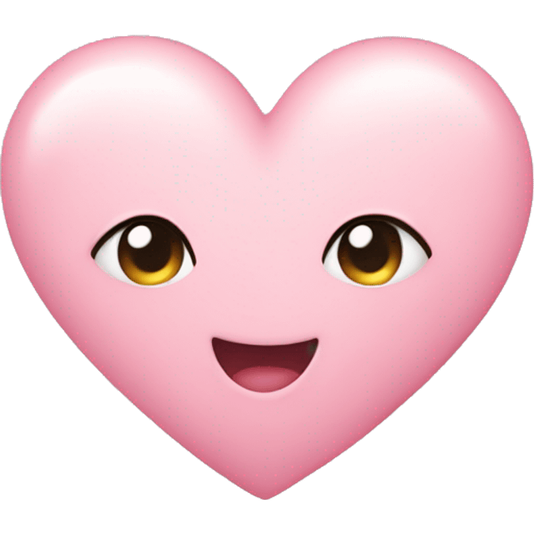 Cute light pink heart  emoji