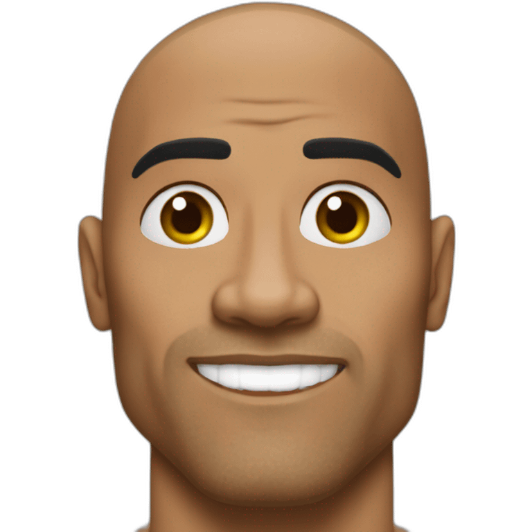 The rock qui lève le sourcils emoji