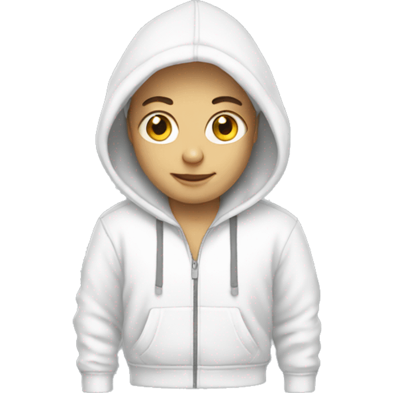 White hoodie emoji