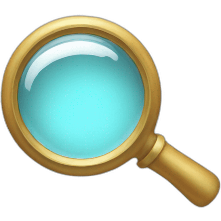 a magnifying glass emoji