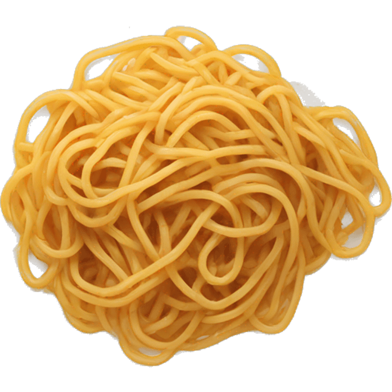 Spaghetti food on a plate emoji