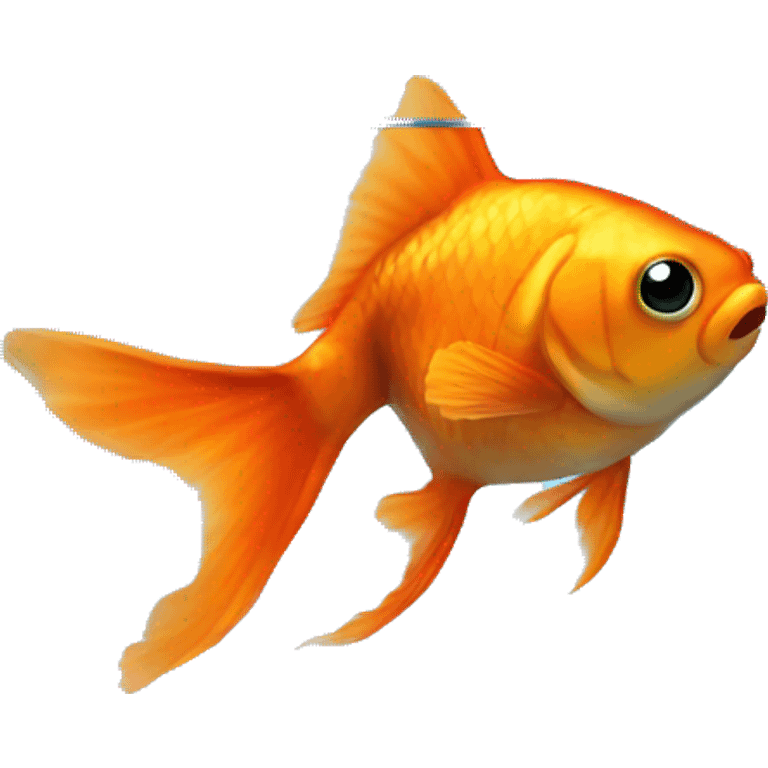 a goldfish in a fishbowl emoji