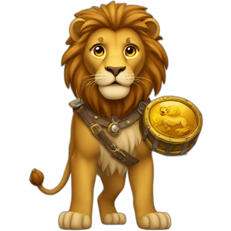 lion treasure hunter emoji