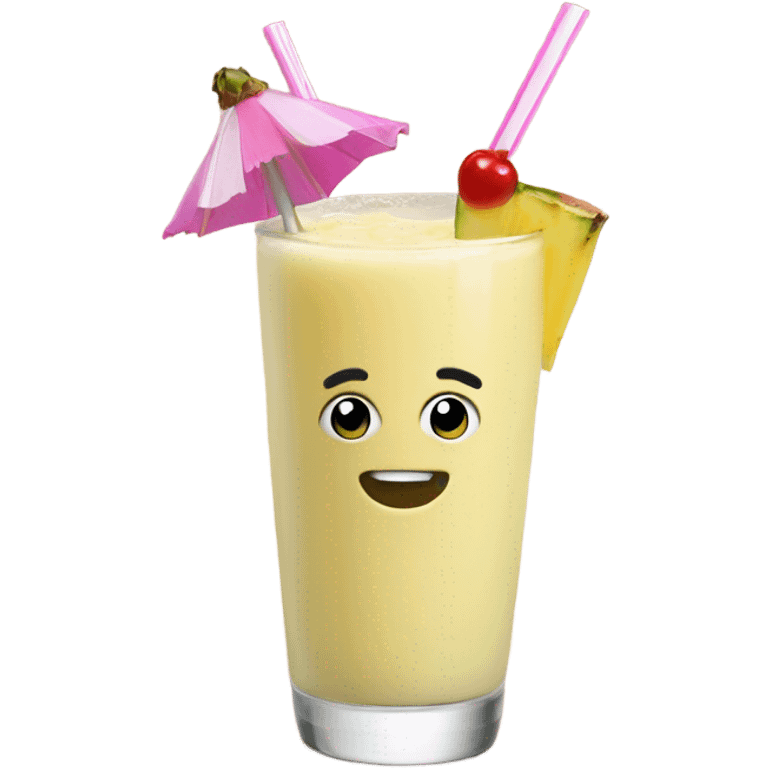 Pina colada smoothie emoji