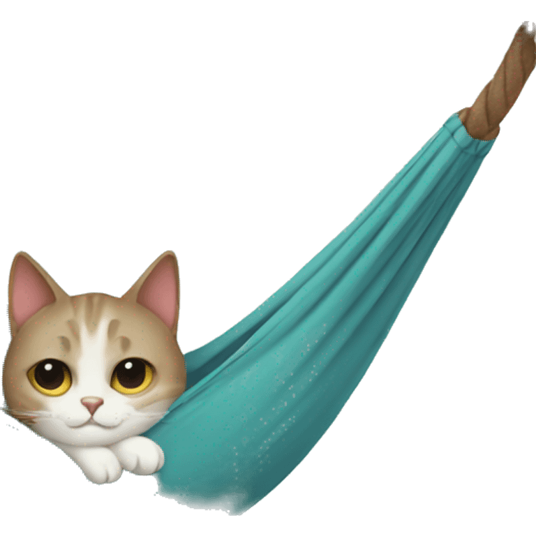 Cat in hammock emoji