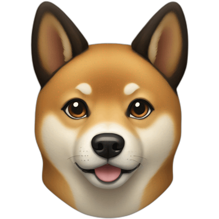 Black and tan Shiba inu emoji