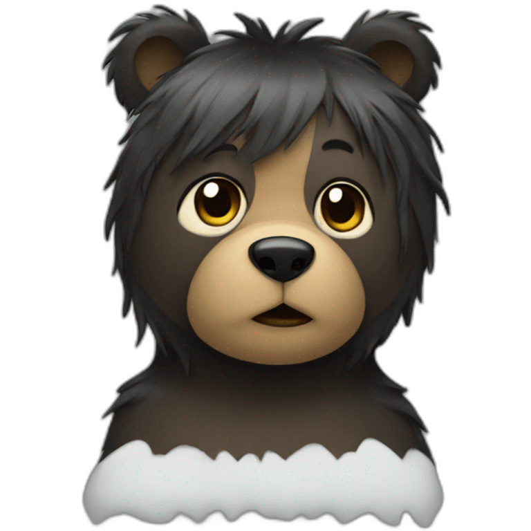 bear with emo hair emoji