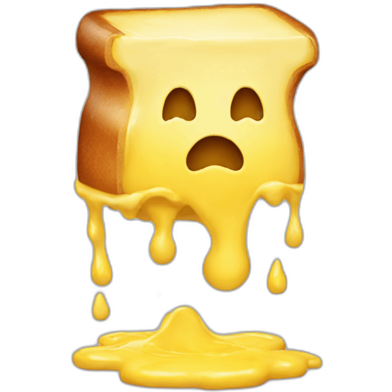 Melting butter emoji